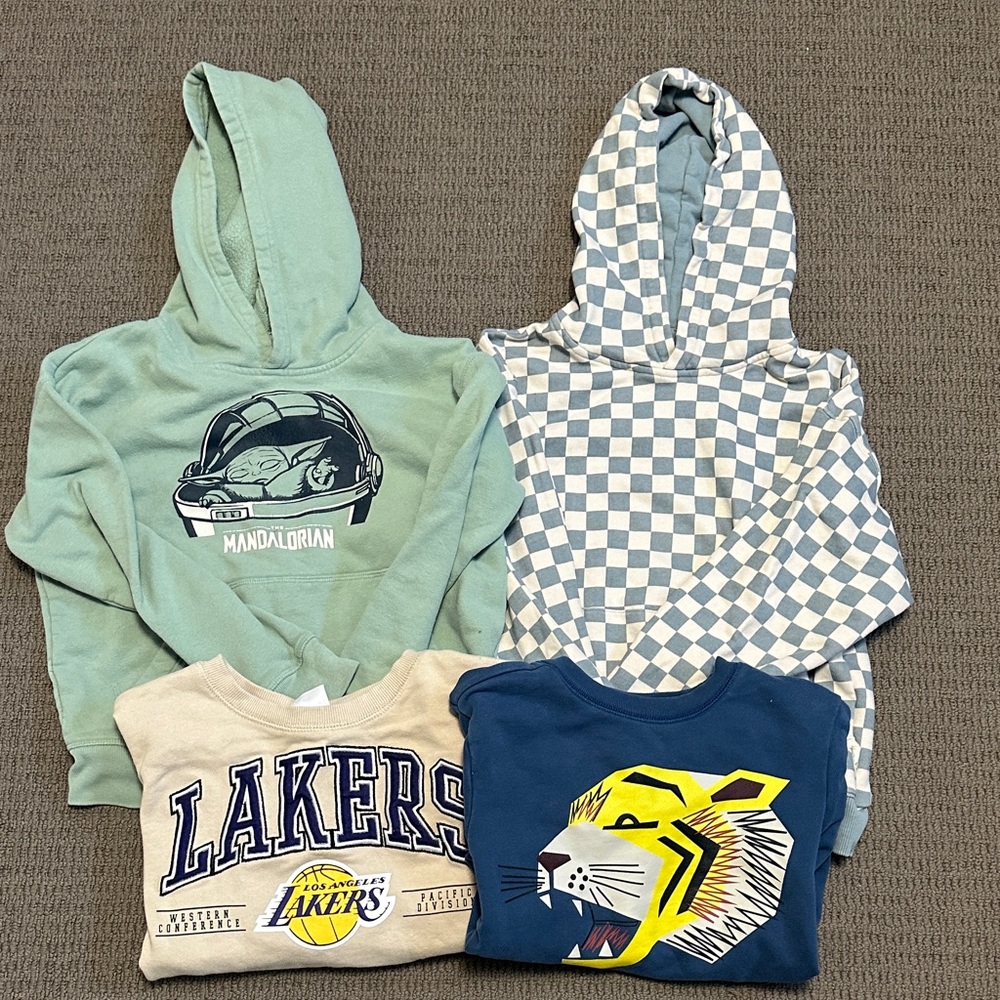 Lot of 4 Cotton On, Gap kids Hoodie and Sweatshirt size 8